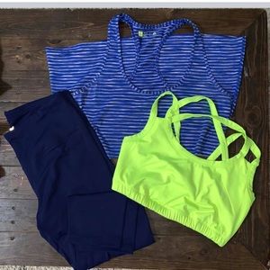 Workout clothing 3 piece Size XL